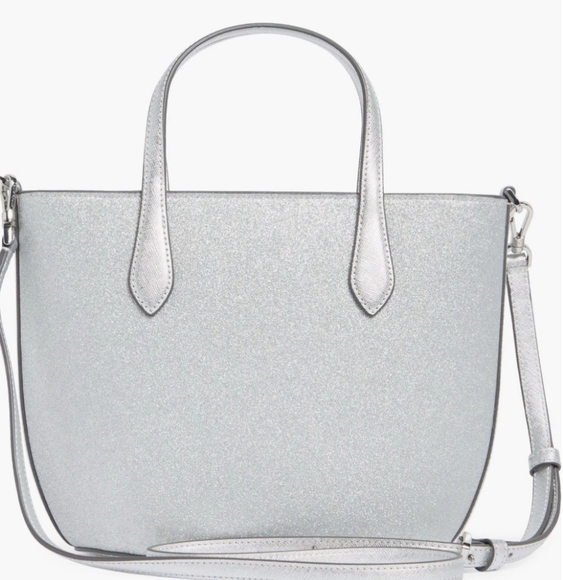 Kate Spade Silver Glimmer Tote/Crossbody NWT - Picture 3 of 7
